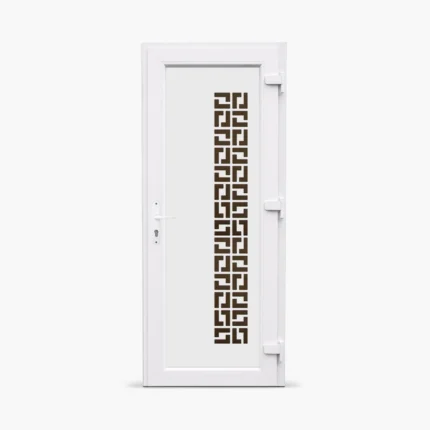 Jednokrilna-ulazna-vrata-desna-Deluxe DLX-5 Stop Sol braon