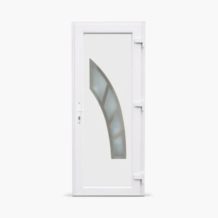 Jednokrilna-ulazna-vrata-desna-Inox Line 07 Satinato