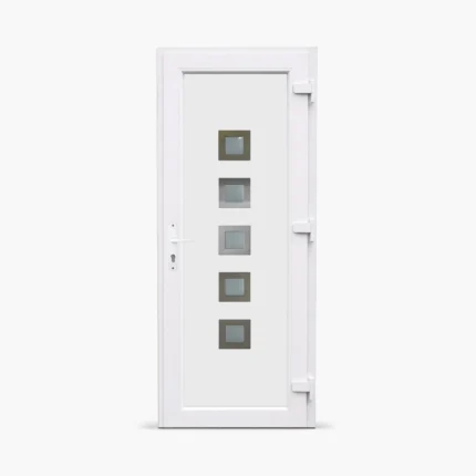 Jednokrilna-ulazna-vrata-desna-Inox Line 08 Satinato