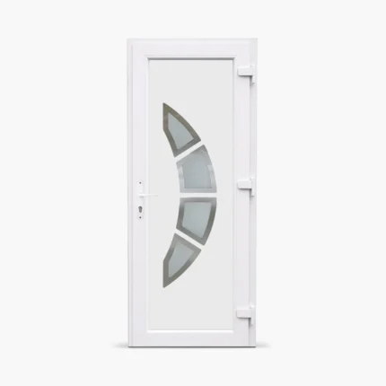 Jednokrilna-ulazna-vrata-desna-Inox Line 15 Satinato