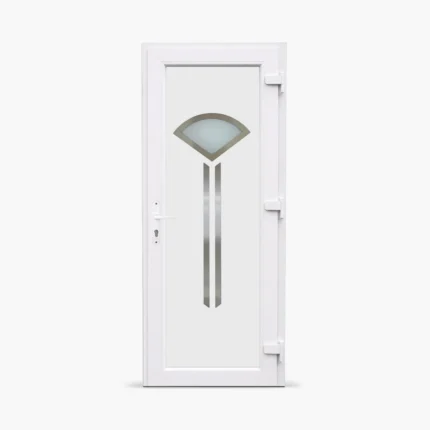 Jednokrilna-ulazna-vrata-desna-Inox Line 16 Satinato