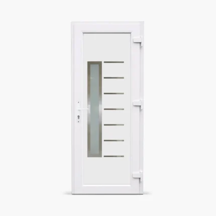 Jednokrilna-ulazna-vrata-desna-Inox Line 23B Satinato