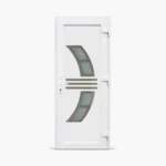 Jednokrilna-ulazna-vrata-desna-Inox Line 26 Satinato