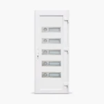 Jednokrilna-ulazna-vrata-desna-Inox Line 27 Satinato