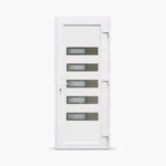 Jednokrilna-ulazna-vrata-desna-Inox Line 28 Satinato