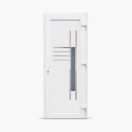 Jednokrilna-ulazna-vrata-desna-Inox Line 3 Satinato