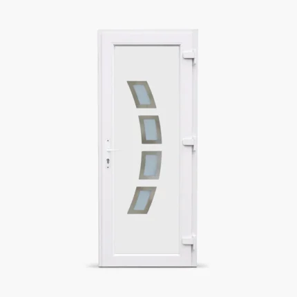 Jednokrilna-ulazna-vrata-desna-Inox Line 44 Satinato