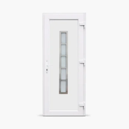 Jednokrilna-ulazna-vrata-desna-Inox Line 47 Satinato