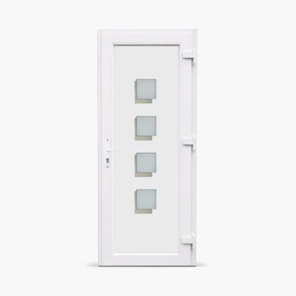 Jednokrilna-ulazna-vrata-desna-Inox Line 71 Satinato